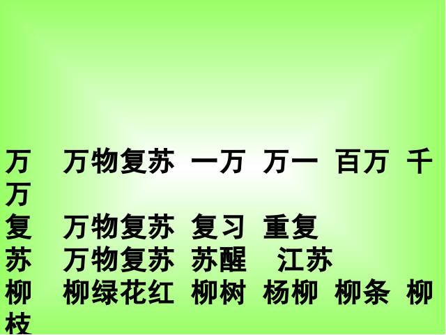 一年级下册语文教研课ppt《语文期末总复习资料》课件第1页