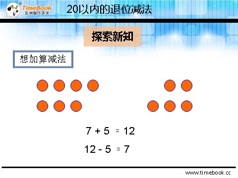 一年级下册数学（人教版）2.3.1  十几减5、4、3、2第9页