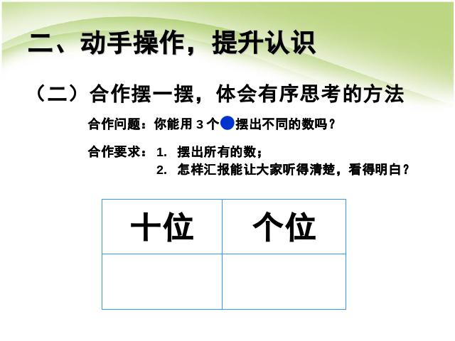 一年级下册数学（人教版）数学《综合与实践:摆一摆，想一想》第7页