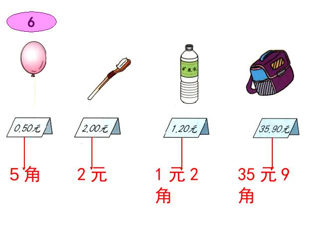 一年级下册数学（人教版）数学第五单元-《认识人民币》第7页