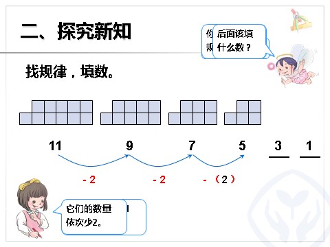 一年级下册数学（人教版）找规律第2课时第5页