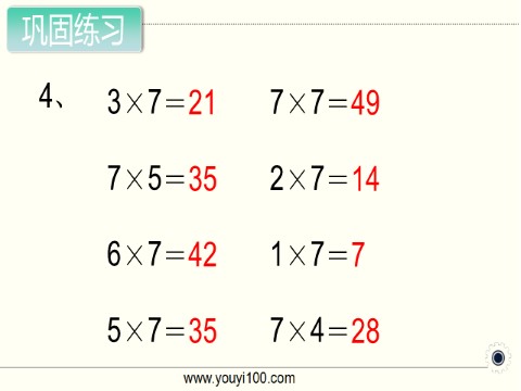 二年级上册数学（苏教版）第1课时 7的乘法口诀第8页