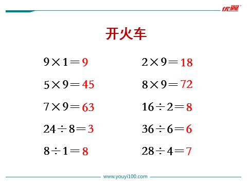 二年级上册数学（苏教版）第8课时 用9的口诀求商第2页