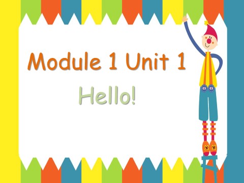 二年级上册英语（外研一起点）Module 1 Unit 1 课件2第1页
