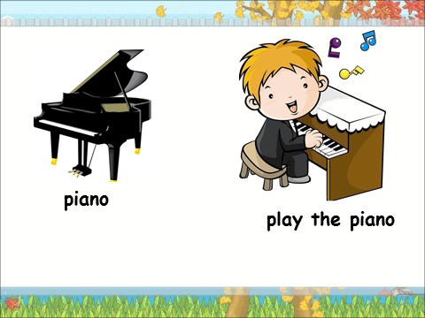 二年级上册英语（外研一起点）Module 8 Unit 2 Does he play the piano？课件 1第2页