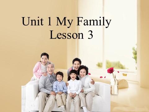 二年级上册英语（SL版）Unit 1 My Family Lesson 3第1页