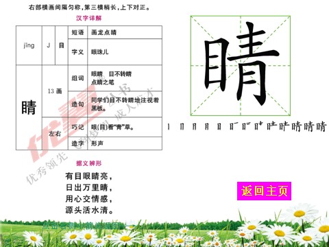 二年级上册语文（生字教学课件）小蝌蚪找妈妈第7页