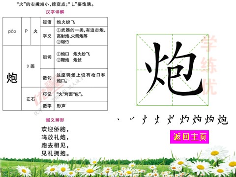 二年级上册语文（生字教学课件）难忘的泼水节第6页