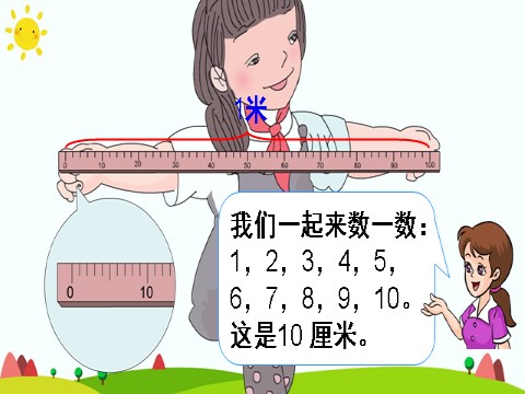 二年级上册数学（人教版）（2）认识米和用米量第10页