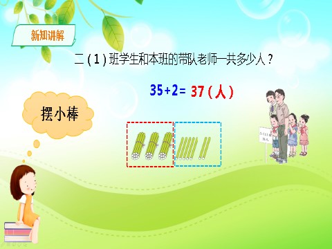 二年级上册数学（人教版）人教版数学二年级上册100以内数的加法（不进位加）课件第5页