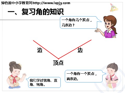 二年级上册数学（人教版）《9角的认识和时间的认识》课件第2页