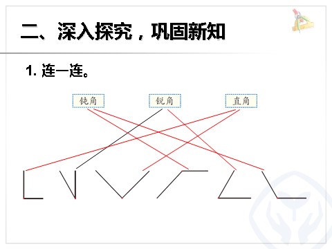 二年级上册数学（人教版）认识锐角和钝角、解决问题第6页