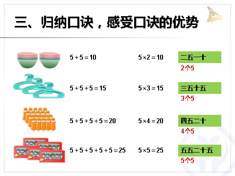 二年级上册数学（人教版）4.3  5的乘法口诀第5页