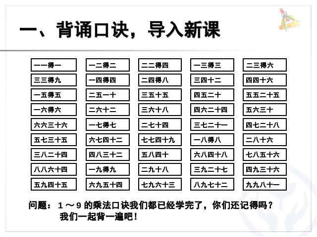 二年级上册数学（人教版）表内乘法(二)整理与复习第2页