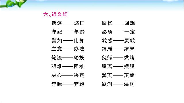 二年级下册语文语文《总复习:第8单元》第7页