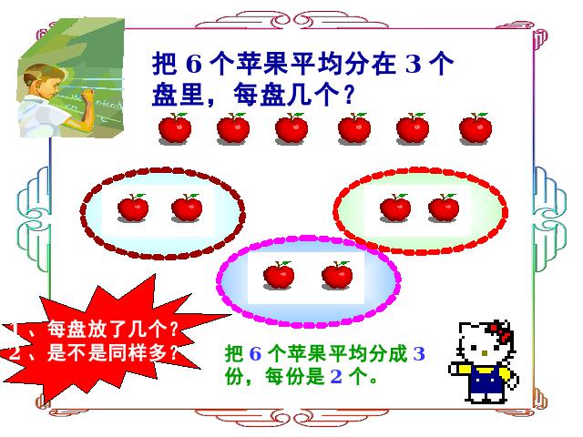 二年级下册数学（人教版）数学第二单元(2014版)-《表内除法―除法初步的认识》ppt课第4页