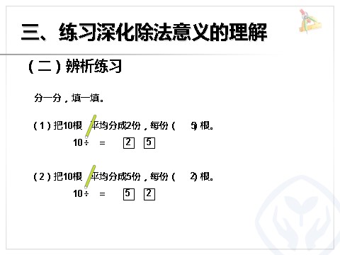 二年级下册数学（人教版）2.3  除法的含义第9页