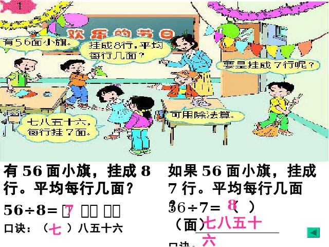 二年级下册数学（人教版）《表内除法二―用7、8、9乘法口诀求商》2014最(第7页