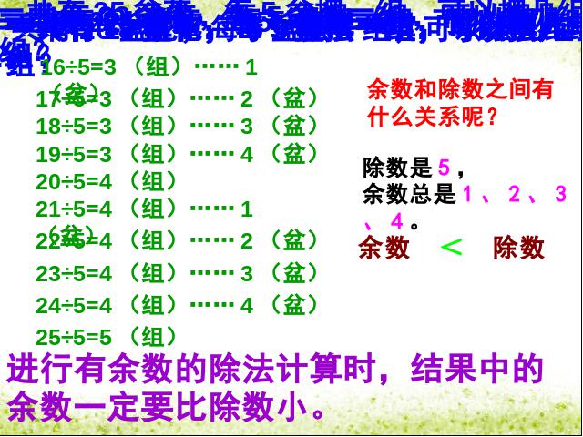 二年级下册数学（人教版）数学-《有余数除法》(2014版)第9页