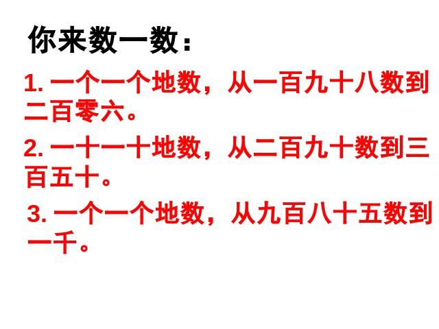 二年级下册数学（人教版）ppt数学课件-《万以内数的认识第一课时1000以内数的认第10页