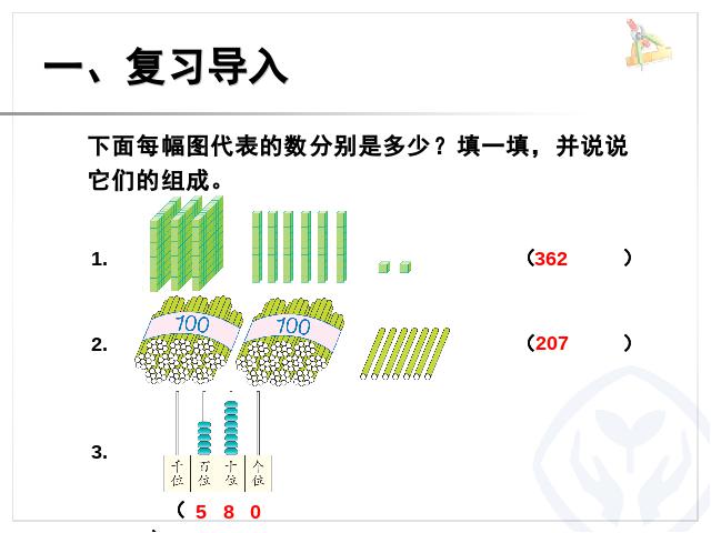 二年级下册数学（人教版）新数学第七单元-《万以内数的认识――1第2页