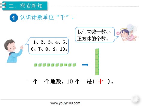 二年级下册数学（人教版）第1课时  1000以内数的认识（1）第3页