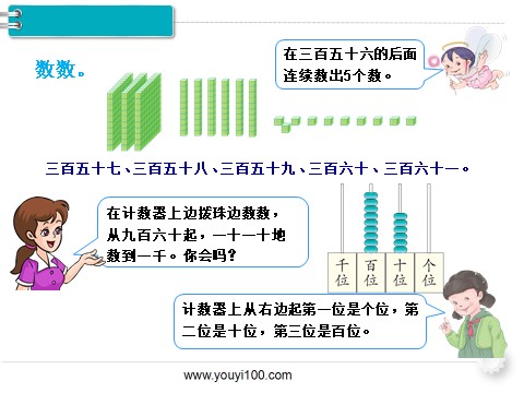 二年级下册数学（人教版）第1课时  1000以内数的认识（1）第7页