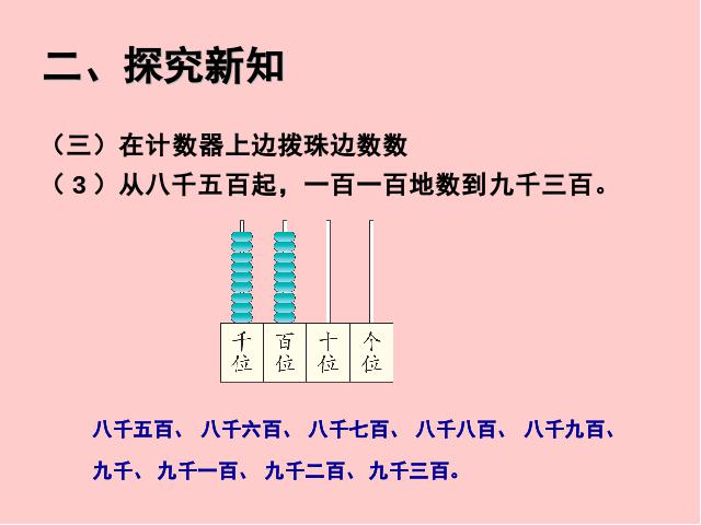 二年级下册数学（人教版）2014新数学第七单元-《万以内数的认识》ppt课第9页