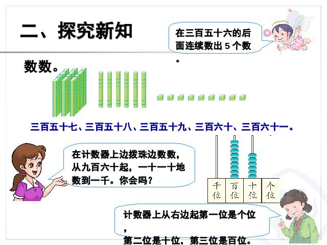 二年级下册数学（人教版）2014新数学第七单元-《万以内数的认识――1000以内第9页