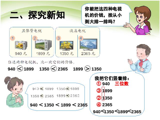 二年级下册数学（人教版）数学万以内数的认识:数的大小比较第5页