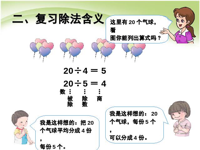 二年级下册数学（人教版）数学公开课《总复习:除法》课件ppt第5页