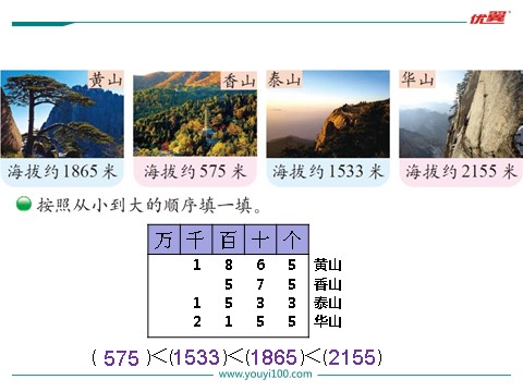 二年级下册数学（北师大）第3课时  比一比第6页