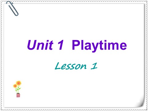 二年级下册英语（SL版）Unit1 Lesson1课件第1页