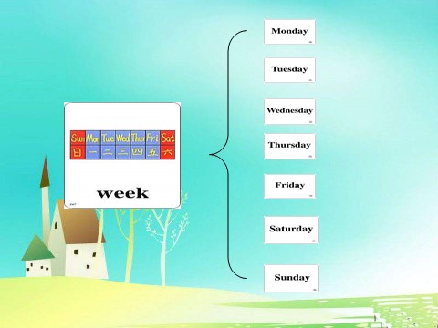 二年级下册英语（SL版）Unit 6 My Week Lesson 2 课件3第5页