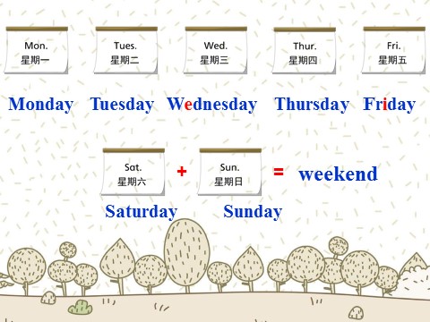 二年级下册英语（SL版）Unit 6 My Week Lesson 2 课件 1第6页