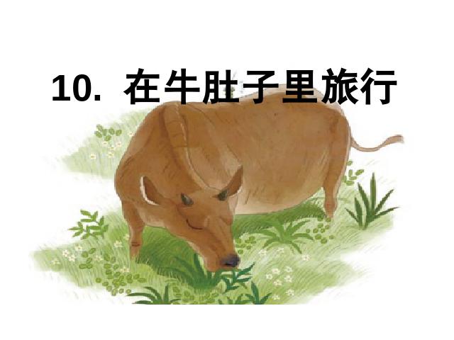 三年级上册语文新语文原创《第10课:在牛肚子里旅行》第1页