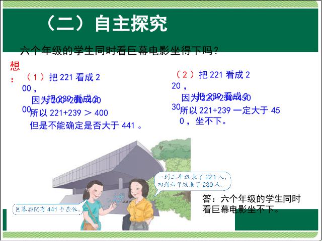 三年级上册数学（人教版）数学用估算解决问题教研课第4页