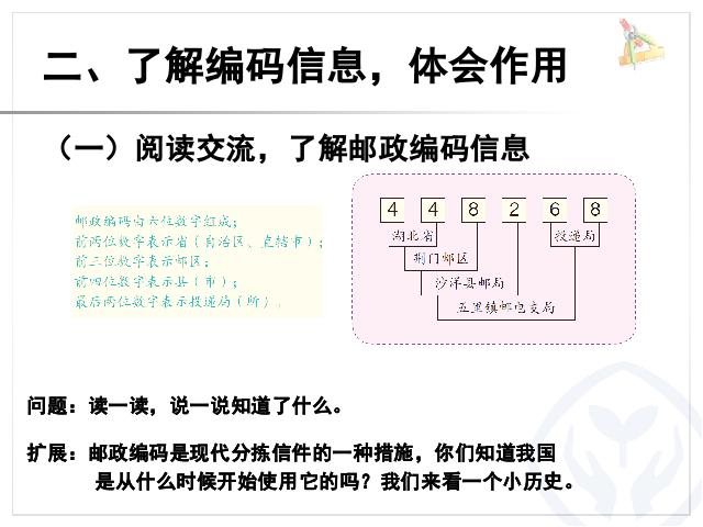 三年级上册数学（人教版）数字编码数学公开课第3页