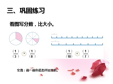 三年级上册数学（人教版）8.2  几分之一大小比较第8页