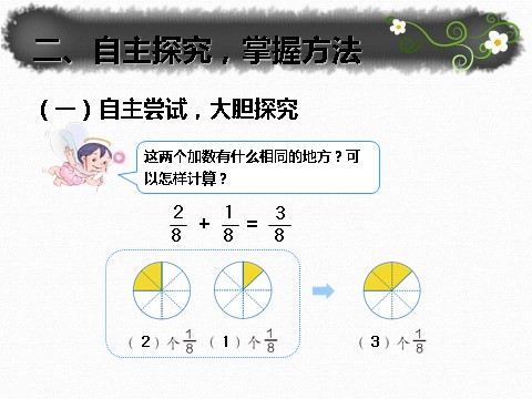 三年级上册数学（人教版）8.5  同分母分数加、减法第3页