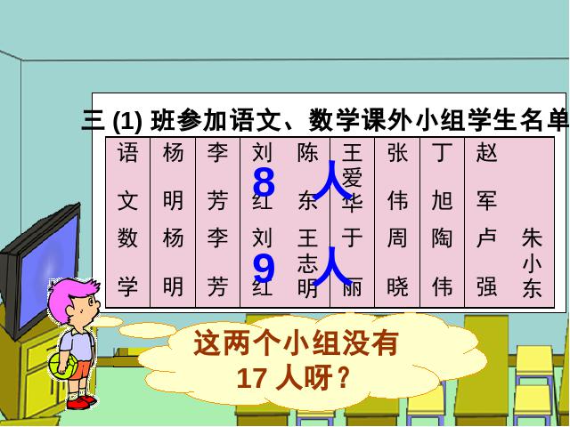 三年级上册数学（人教版）数学《数学广角:集合》第4页