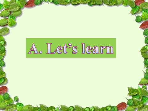 三年级上册英语(PEP版)Unit6 A lets learn第6页