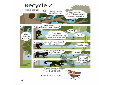 三年级上册英语(PEP版)Recycle 2 第一课时第4页