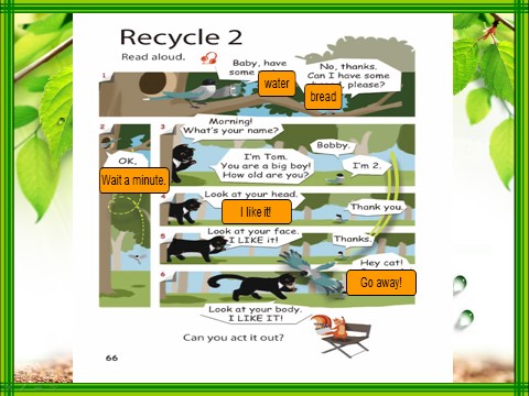 三年级上册英语(PEP版)Recycle 2 第一课时第6页