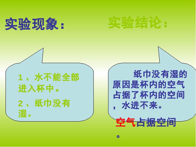 三年级上册科学科学第四单元《4.6空气占据空间吗》下第6页