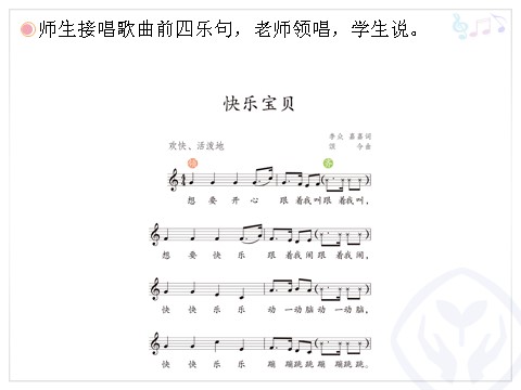 三年级上册音乐（人教版）快乐宝贝(五线谱)第6页