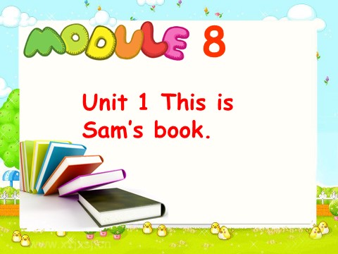 三年级上册英语（外研一起点）Module 8 Unit 1 This is Sam's book第1页