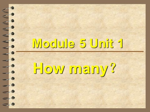 三年级上册英语（外研三起点）Module 5 Unit 1 How many 课件第1页