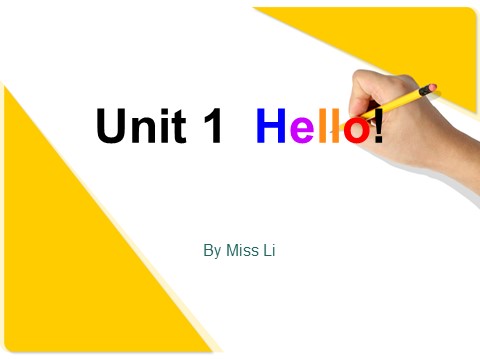 三年级上册英语（湘少版）三上《Unit 1 Hello》ppt课件第3页