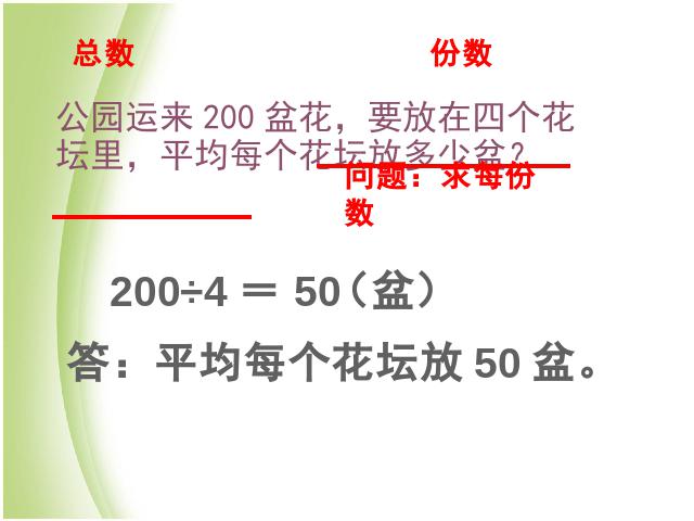 三年级下册数学（人教版）数学《除数是一位数的除法解决问题》优质课第3页